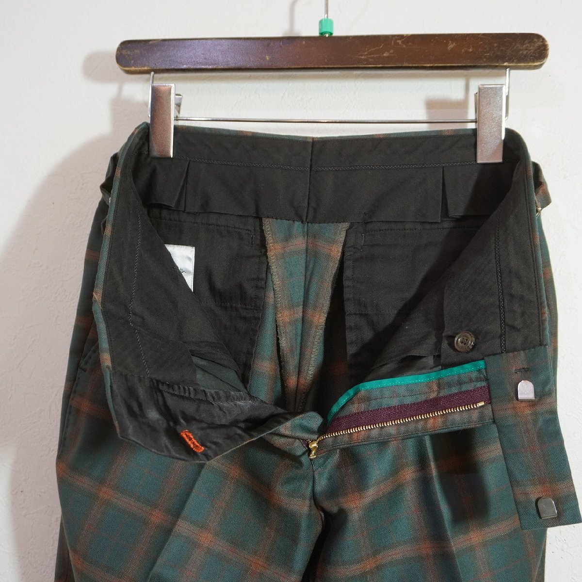 Paul smith (M) チェックスラックス ダブル ポールスミス 日本製 J11-115_画像6