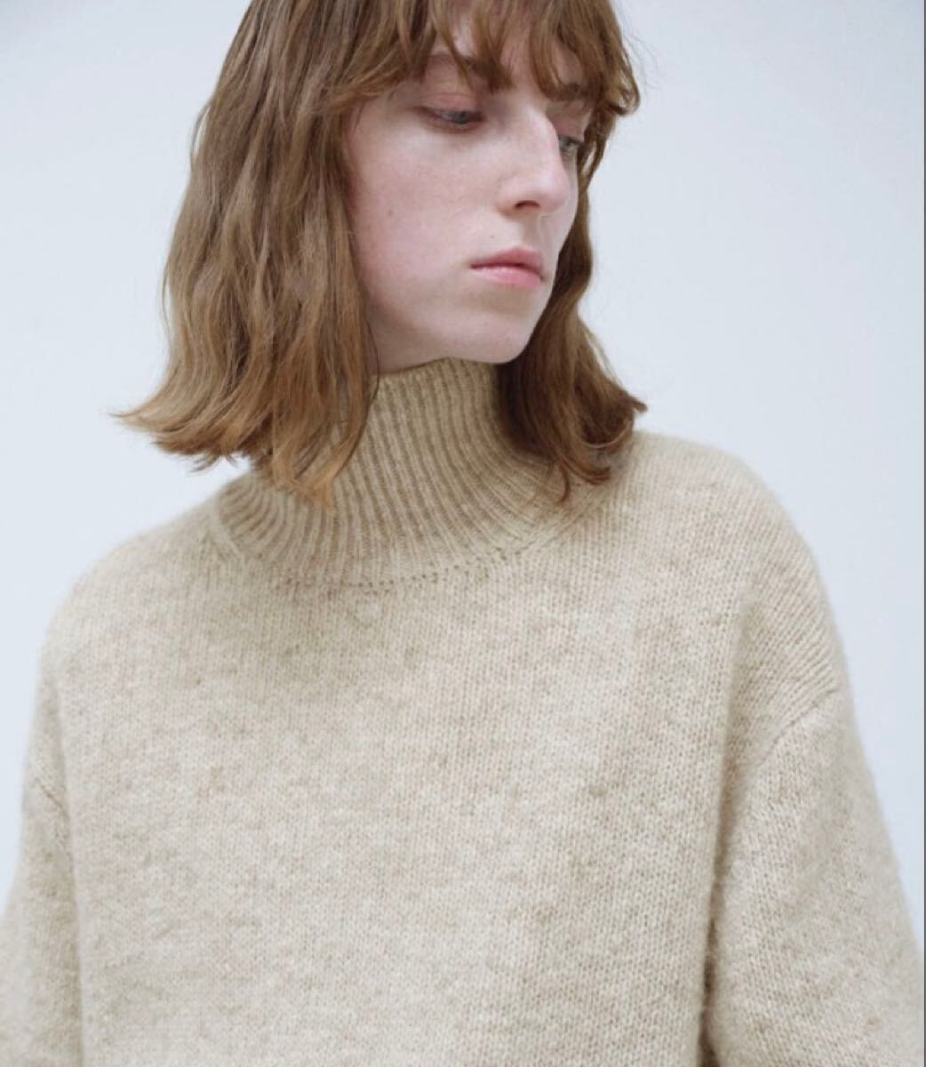 オーラリー CASHMERE MELANGE KNIT TURTLE カシミア　ニット　 長袖　セーター_画像3