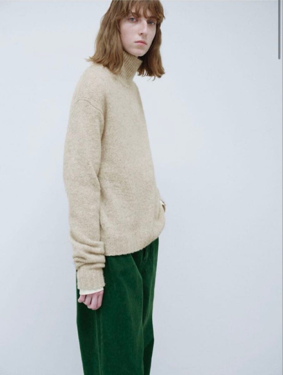 オーラリー CASHMERE MELANGE KNIT TURTLE カシミア　ニット　 長袖　セーター_画像4