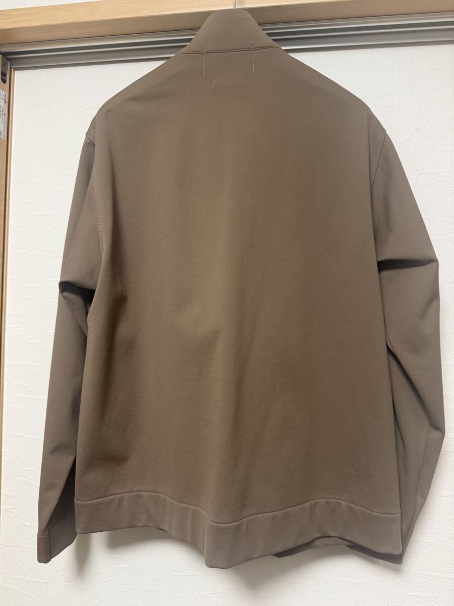 【新品未使用】TOMORROW LAND スビンコットンジャージー スタンドネックブルゾン ベージュ系 Sサイズ_画像5