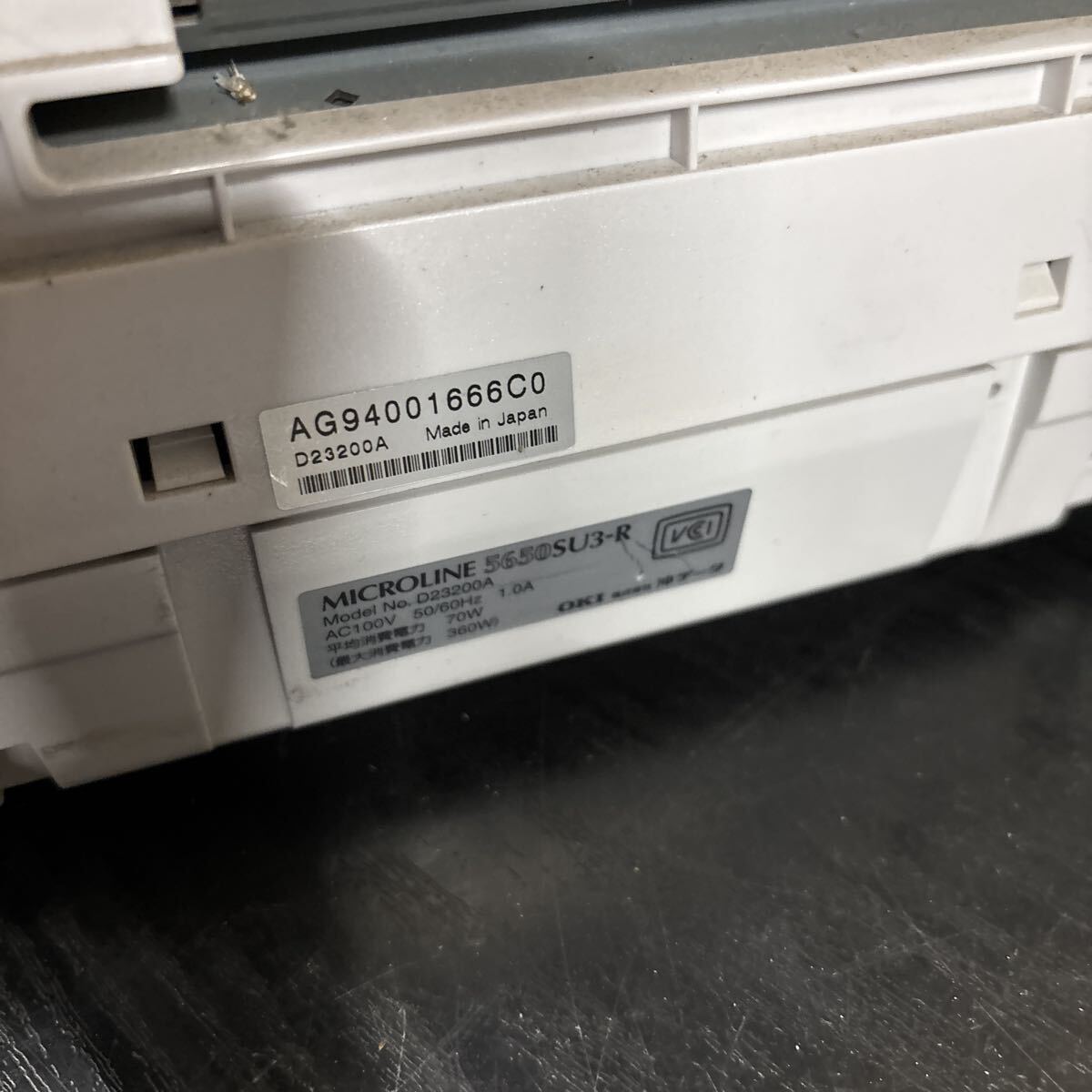 UTN239 OKI MICROLINE 5650SU3-R ドットインパクトプリンター 沖データ 連帳 連票 複写 オフィス ビジネス 通電OK_画像8