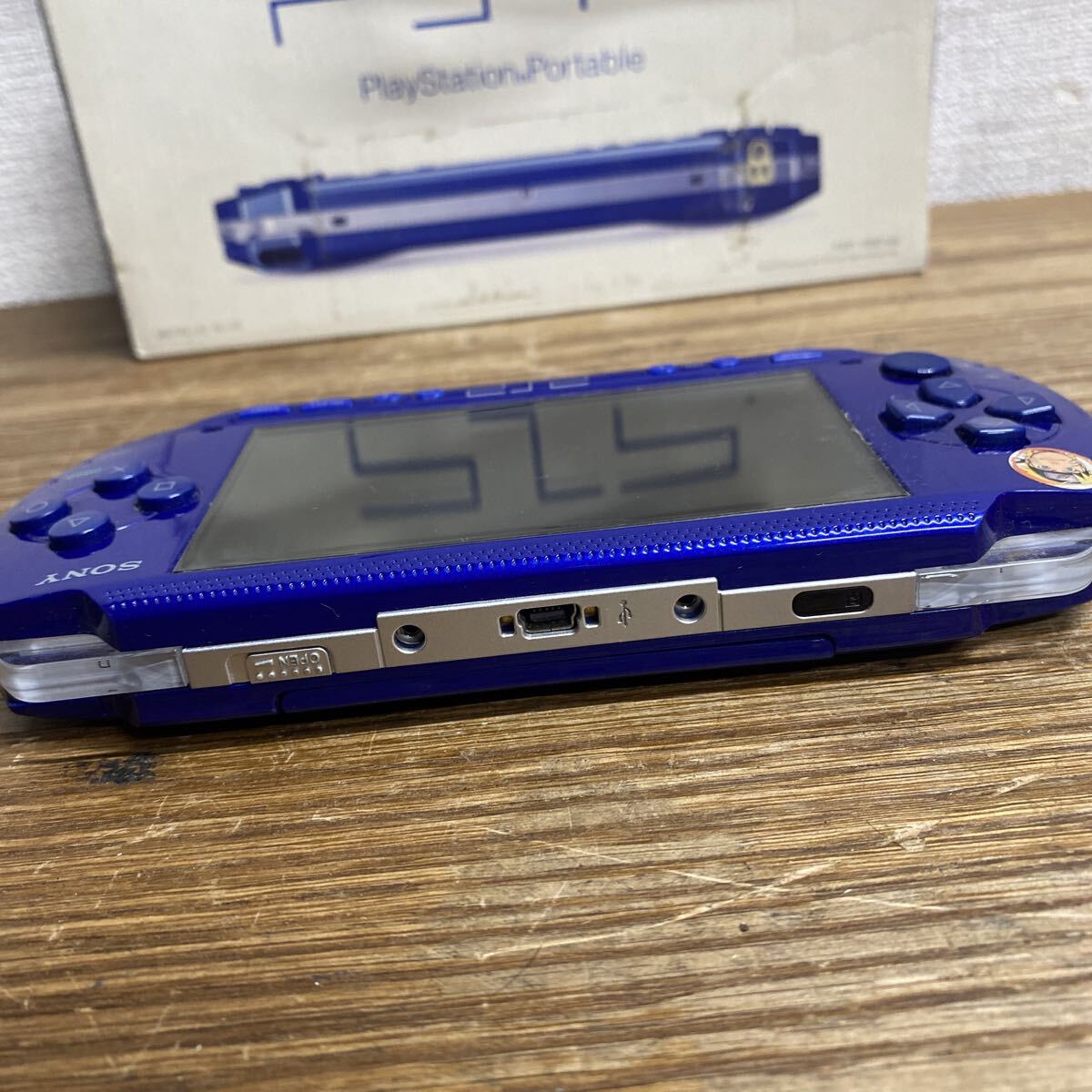 UTM757 SONY PSP PSP-1000 メタリックブルー ソニー Portable PlayStation プレイステーションポータブル　初期化済み 動作品_画像9