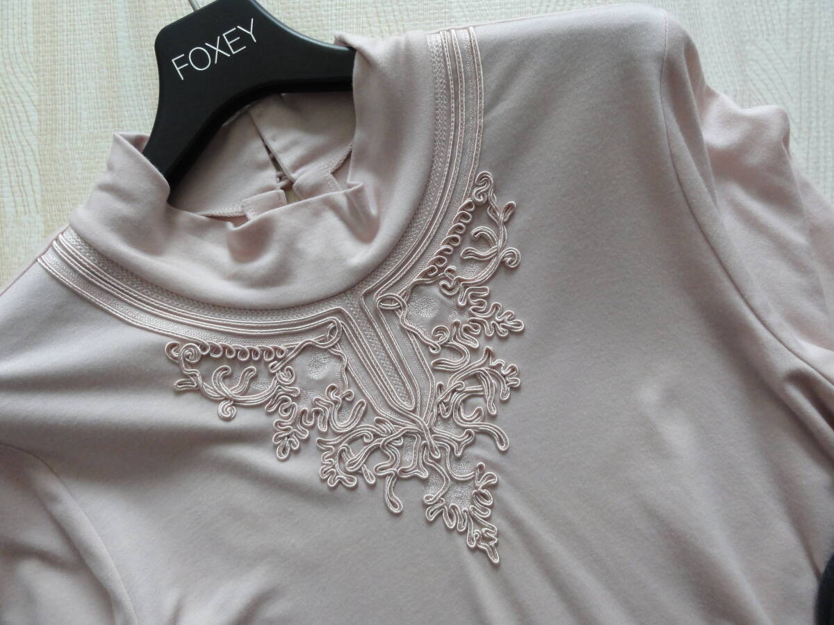 Leilian・レリアン・リボン刺繍・ストレッチカットソー・大きいサイズ13＋_画像8