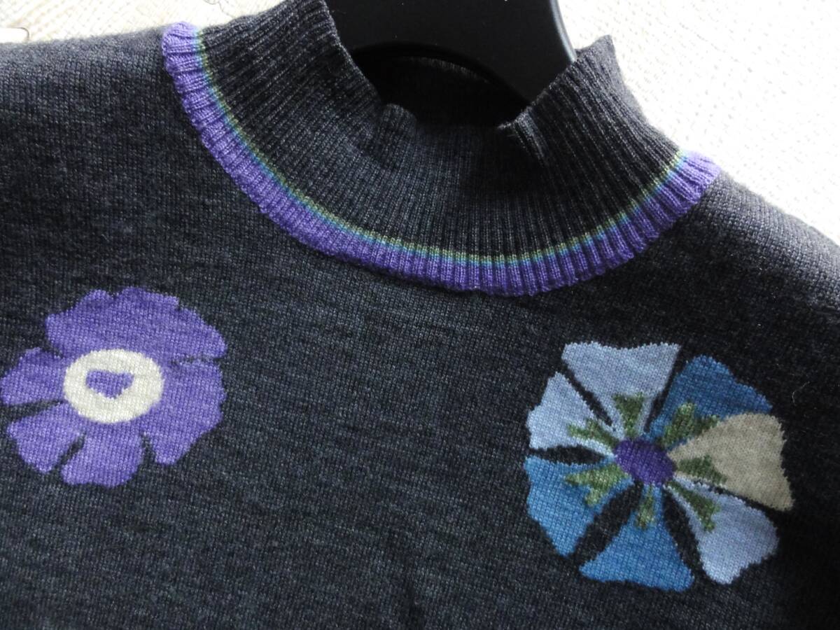 美品・Leilian・レリアン・ウール100％・ハイゲージニット・大きいサイズ13＋_画像6