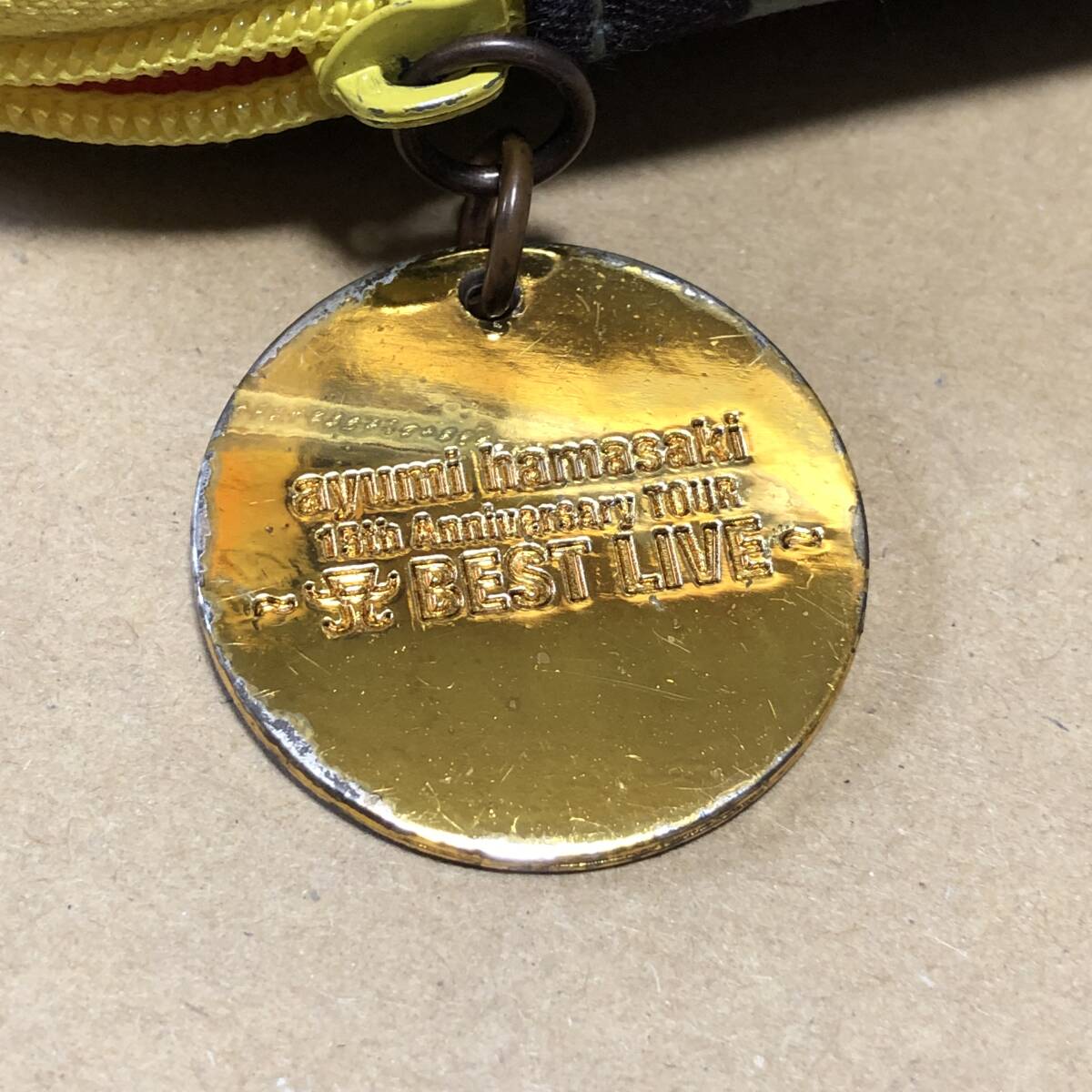 浜崎あゆみ　15th Anniversary TOUR ～A BEST LIVE～　ポーチ　迷彩柄　イエロー　★★★ 送料込み ★★★　入手困難　超レア　アユ_画像5