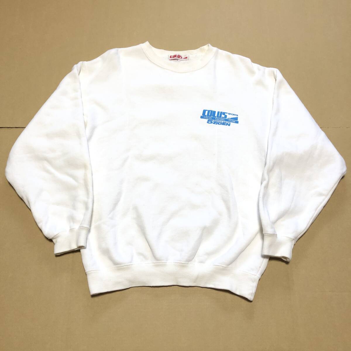 COLUS SPORTS 5ZIGEN トレーナー 白 Mサイズ USED ★★★送料無料★★★ 入手困難 超レア 土屋圭市 ドリフト カーレース_画像2