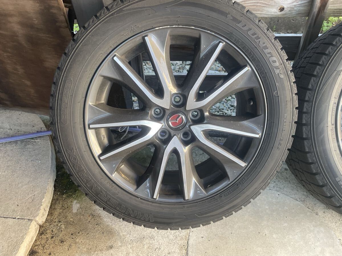 18インチホイール CX-3純正　5穴PCD114.3 225/50R18スタッドレス ガリ傷有り　CX-30に使用4本セット_画像4