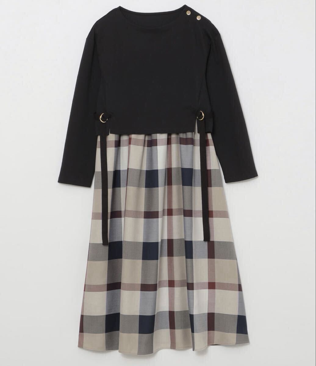 ブルーレーベルクレストブリッジ BLUE LABEL CRESTBRIDGE ワンピース　ハイゲージポンチワンピース　36_画像2