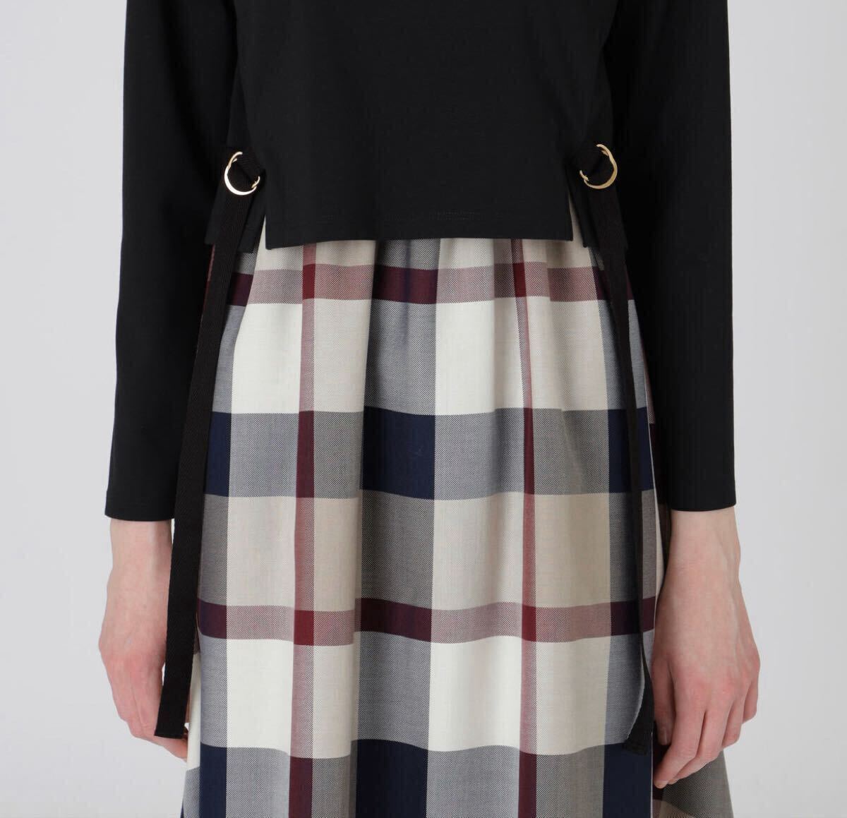 ブルーレーベルクレストブリッジ BLUE LABEL CRESTBRIDGE ワンピース　ハイゲージポンチワンピース　36_画像5