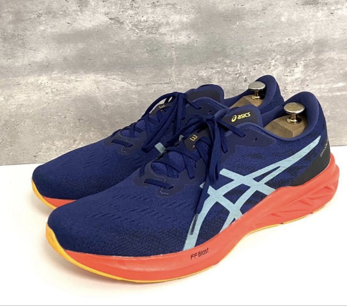 レア★極ビッグ【アシックス/ダイナブラスト 3/1011B460】美品★ランニングシューズ/31cm/ネイビー×オレンジ/衝撃プライス！11.5_画像2