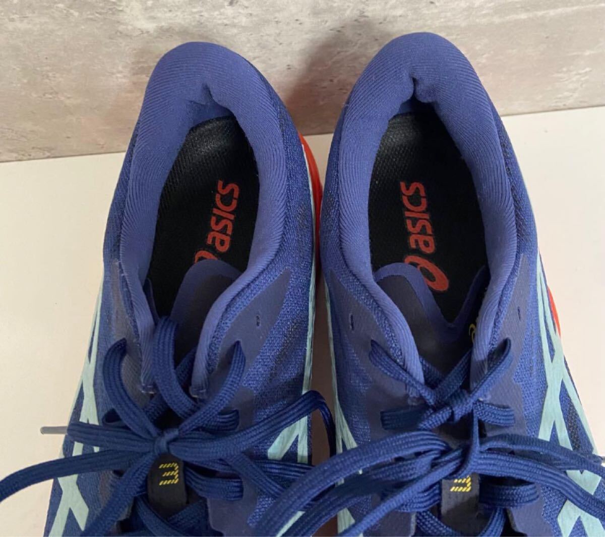 レア★極ビッグ【アシックス/ダイナブラスト 3/1011B460】美品★ランニングシューズ/31cm/ネイビー×オレンジ/衝撃プライス！11.5_画像9