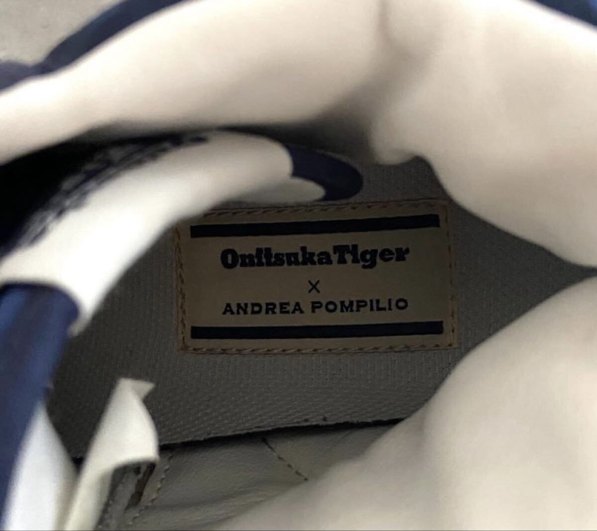  редкость *[onitsuka Tiger × Andre a*pompi rio ] сотрудничество спортивные туфли / темно-синий /23cm/TH6K0N/ удар цена! freak ожидание модель *11.8