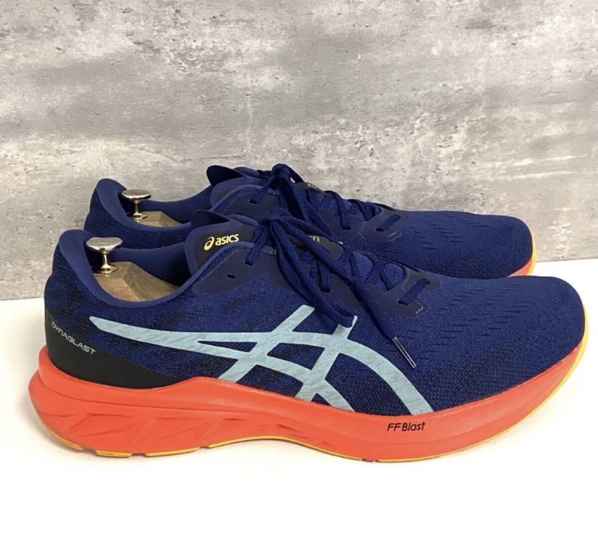 レア★極ビッグ【アシックス/ダイナブラスト 3/1011B460】美品★ランニングシューズ/31cm/ネイビー×オレンジ/衝撃プライス！11.5_画像4