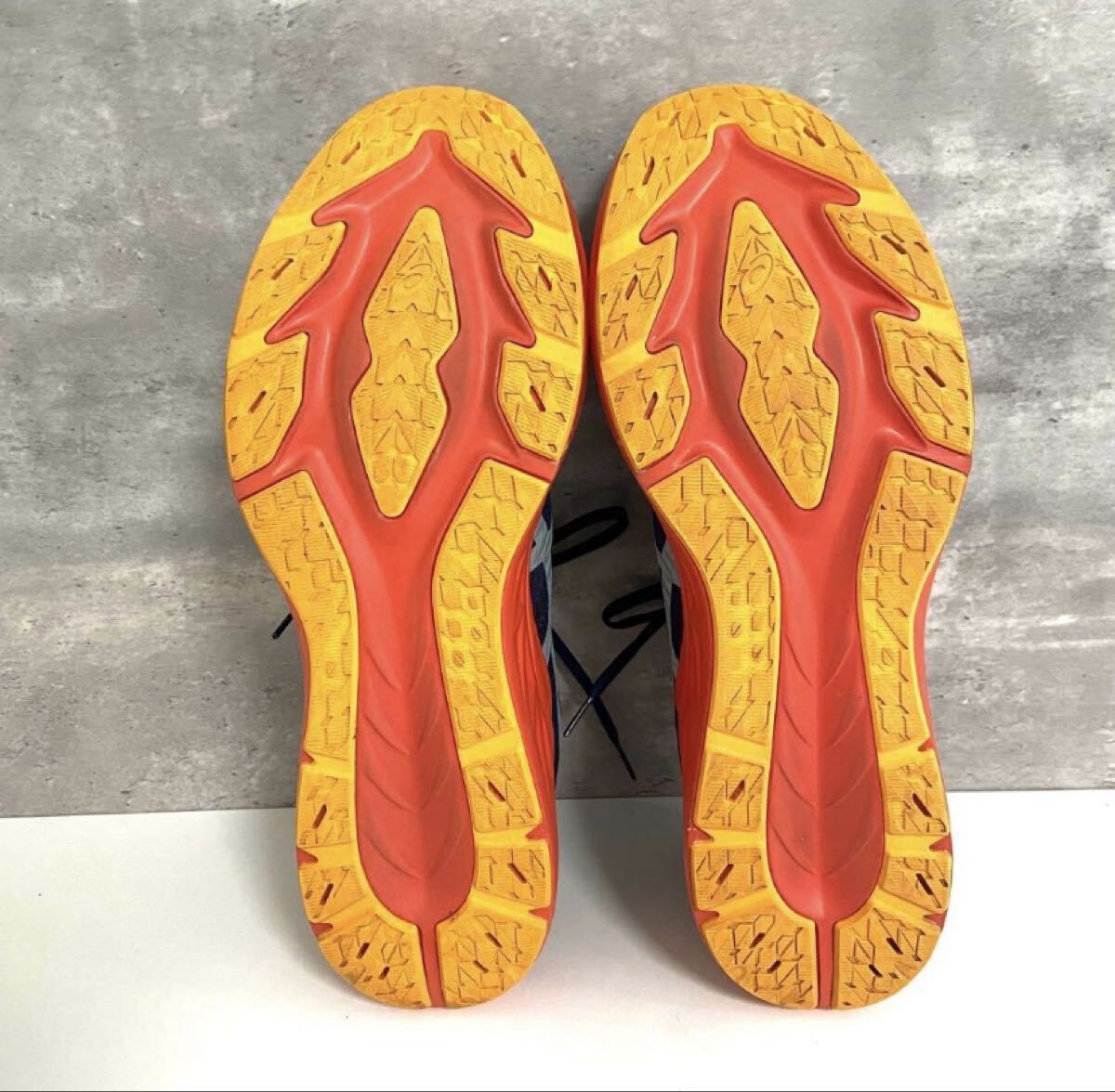 レア★極ビッグ【アシックス/ダイナブラスト 3/1011B460】美品★ランニングシューズ/31cm/ネイビー×オレンジ/衝撃プライス！11.5_画像8