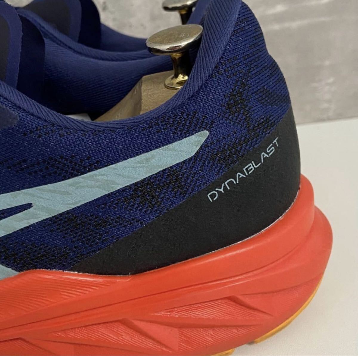 レア★極ビッグ【アシックス/ダイナブラスト 3/1011B460】美品★ランニングシューズ/31cm/ネイビー×オレンジ/衝撃プライス！11.5_画像6