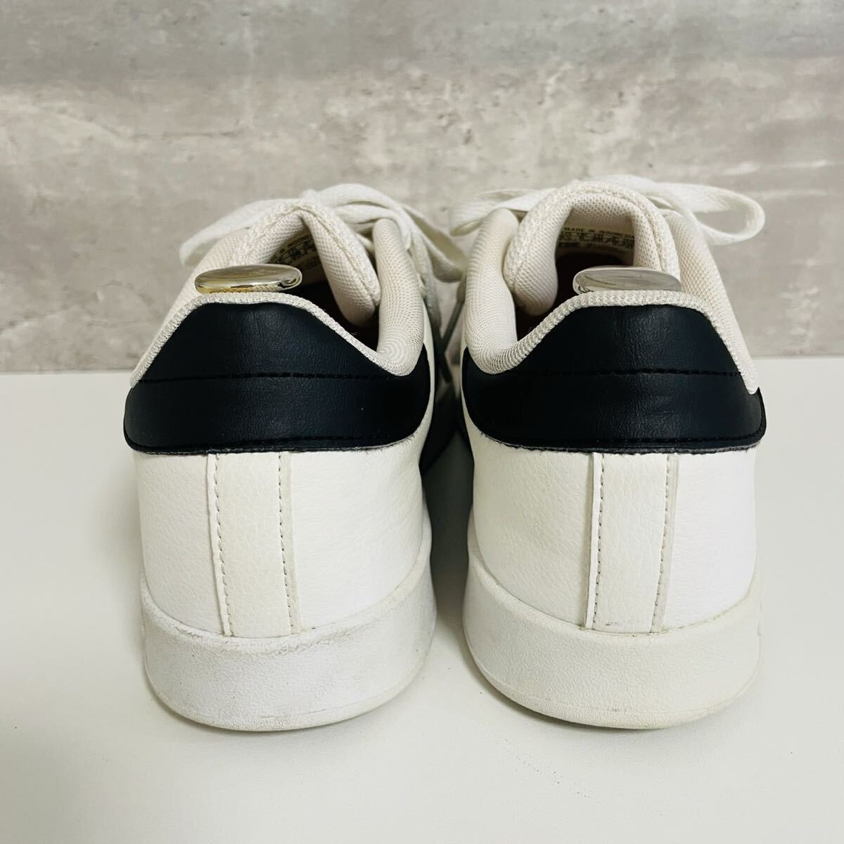 【アディダス/プラークネット K/FY9506】高級クラシックスニーカー！ホワイト×ブラック/24cm/衝撃プライス！ベーシック王道モデル★11.19_画像3