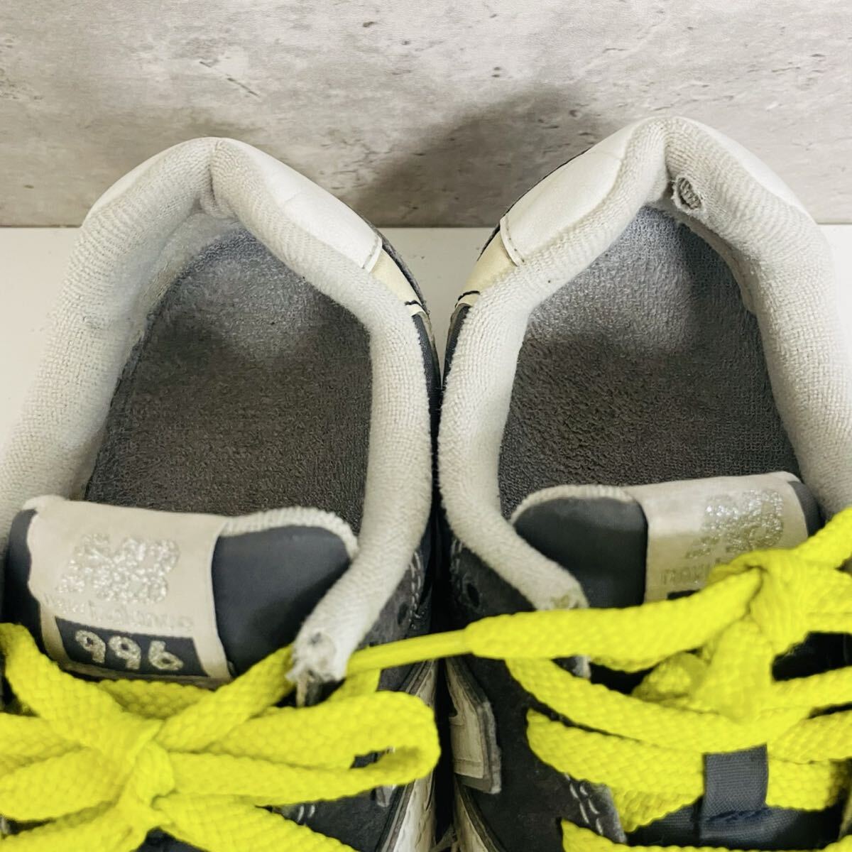 【New Balance・ニューバランス/WR996ANW/D】高級スエードスニーカー/灰白黄色/23cm/衝撃プライス！ヴィンテージフリーク待望モデル★11.19_画像6