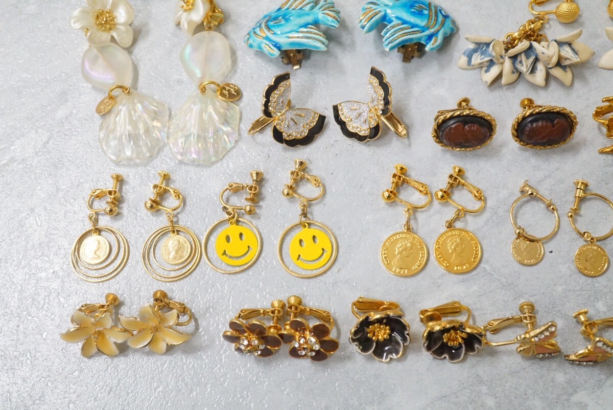 C1056 животное человек изображение цветок и т.п. за границей производства содержит Vintage серьги обе уголок ..20 позиций комплект аксессуары много совместно . суммировать продажа комплектом 