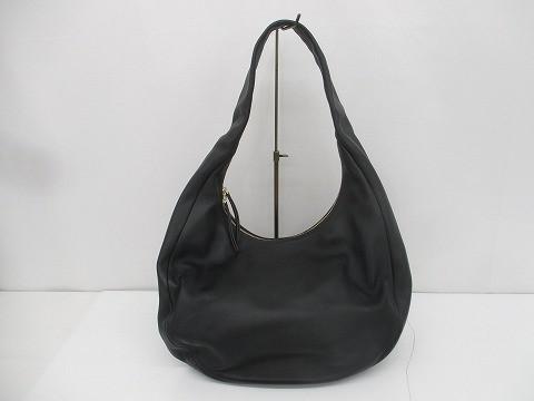 美品 トリーバーチ TORY BURCH セミショルダーバッグ ダブルTロゴ金具 レザー 黒 ブラック レディース_画像2