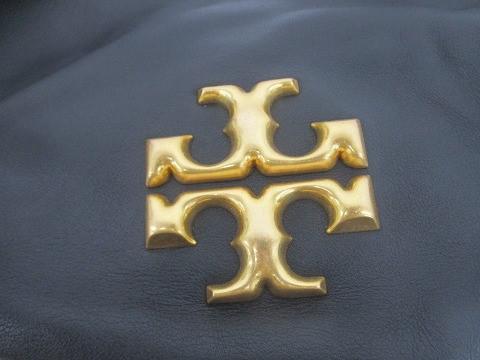 美品 トリーバーチ TORY BURCH セミショルダーバッグ ダブルTロゴ金具 レザー 黒 ブラック レディース_画像6