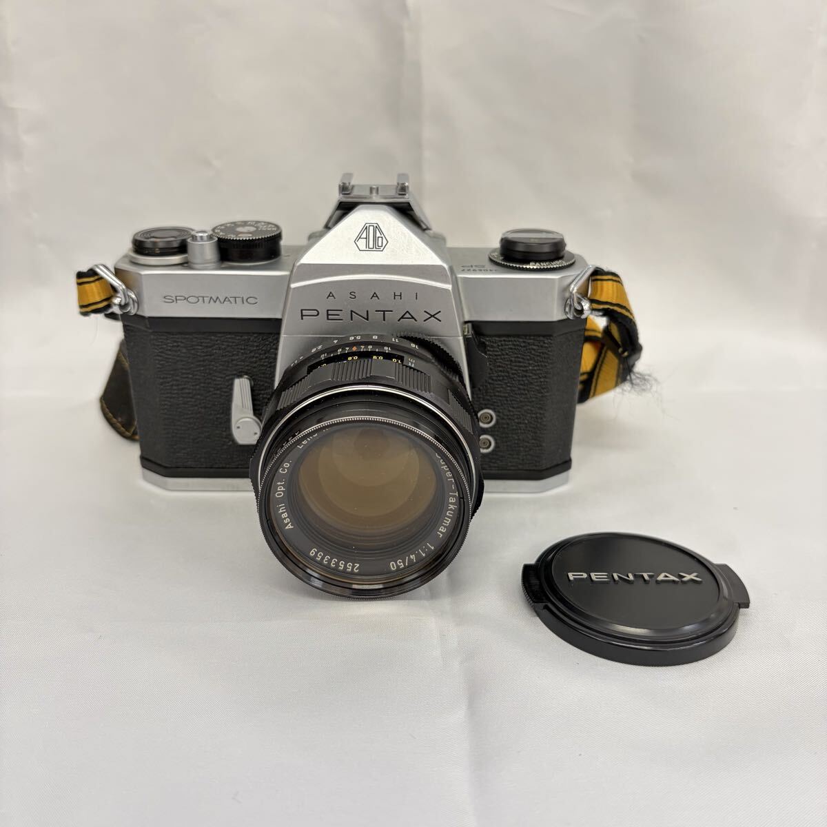 【1117M11】PENTAX ペンタックス SP SPOTMATIC Super-Takumar 1:1.4/50 フィルムカメラ 一眼レフ カメラ 動作未確認 現状品_画像1