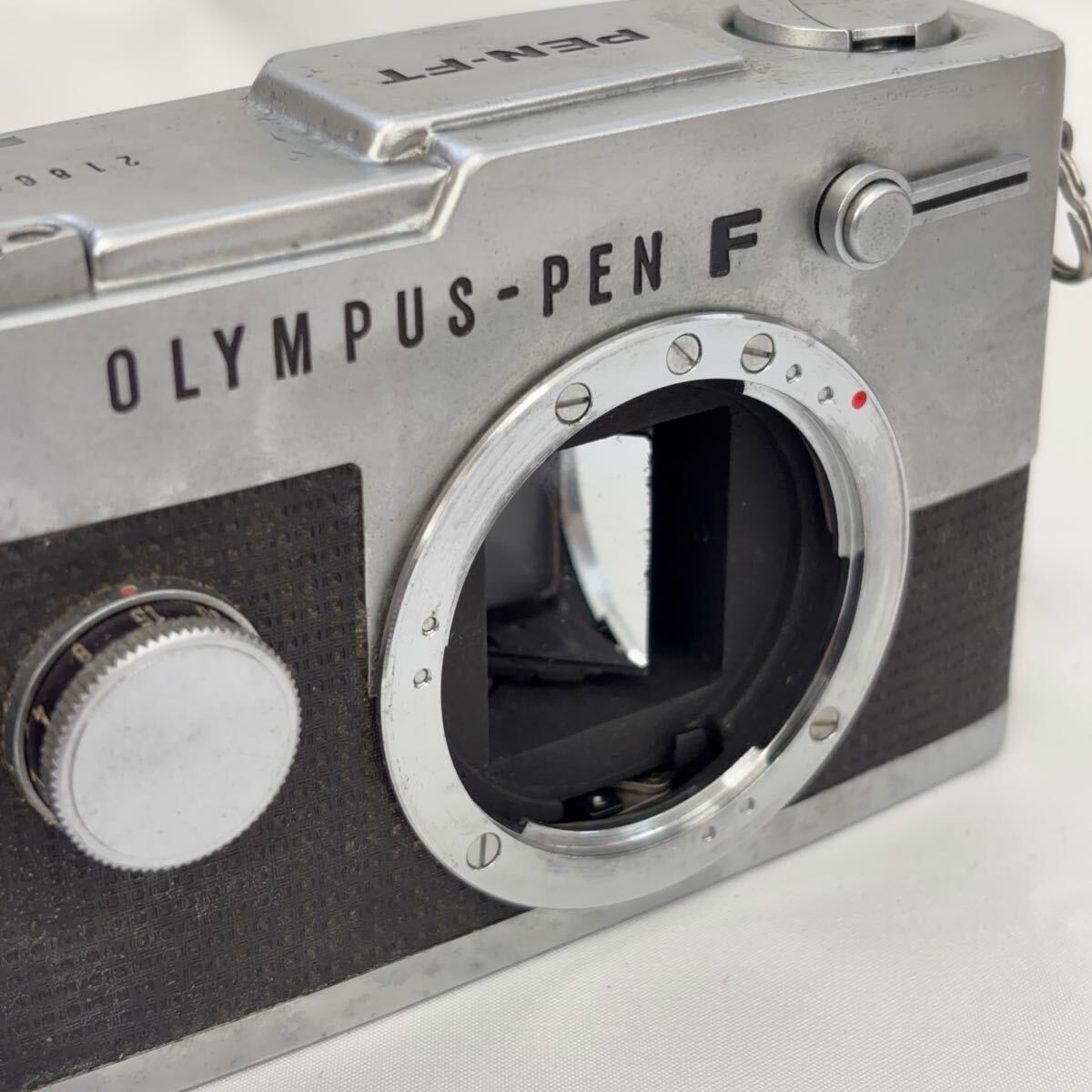 【1117M20】OLYMPUS-PEN F PEN-FT オリンパス フィルム一眼レフカメラ ボディ フィルムカメラ 動作未確認 現状品_画像5