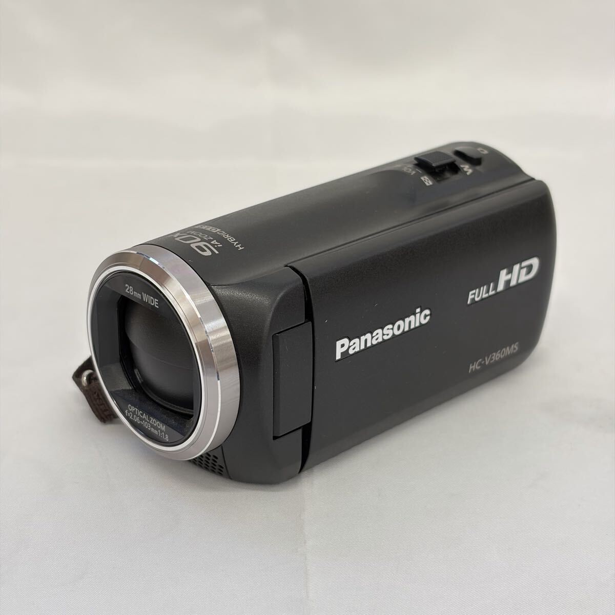 【1121M3】Panasonic パナソニック HC-V360MS ブラック ビデオカメラ デジタルビデオカメラ 箱付き カメラ 通電確認済み 0004_画像2
