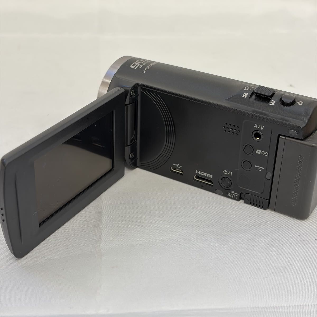 【1121M3】Panasonic パナソニック HC-V360MS ブラック ビデオカメラ デジタルビデオカメラ 箱付き カメラ 通電確認済み 0004_画像9