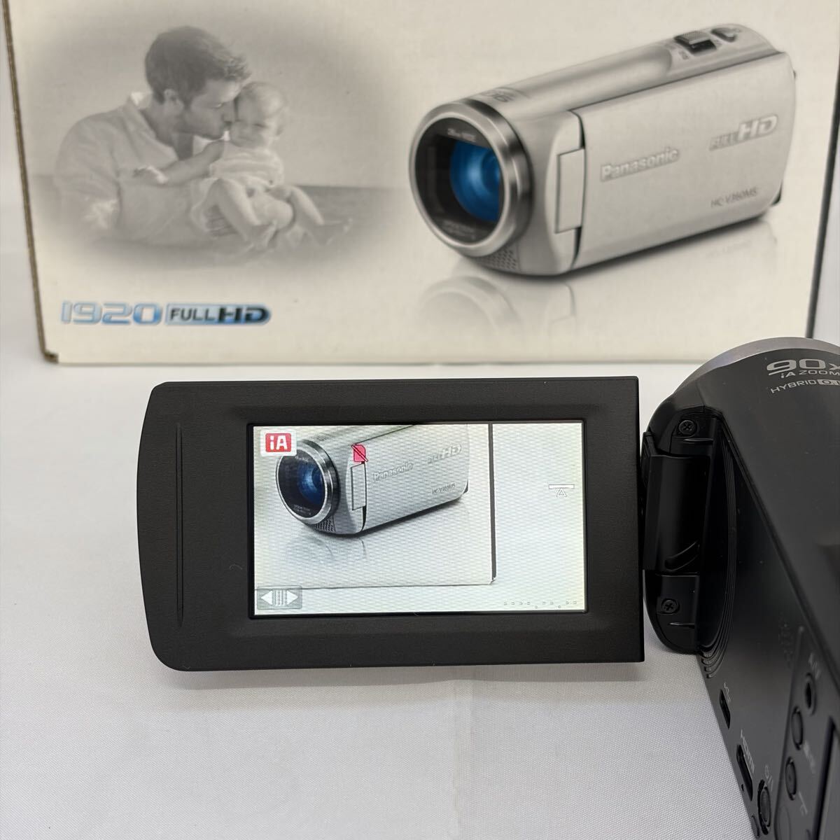 【1121M3】Panasonic パナソニック HC-V360MS ブラック ビデオカメラ デジタルビデオカメラ 箱付き カメラ 通電確認済み 0004_画像10