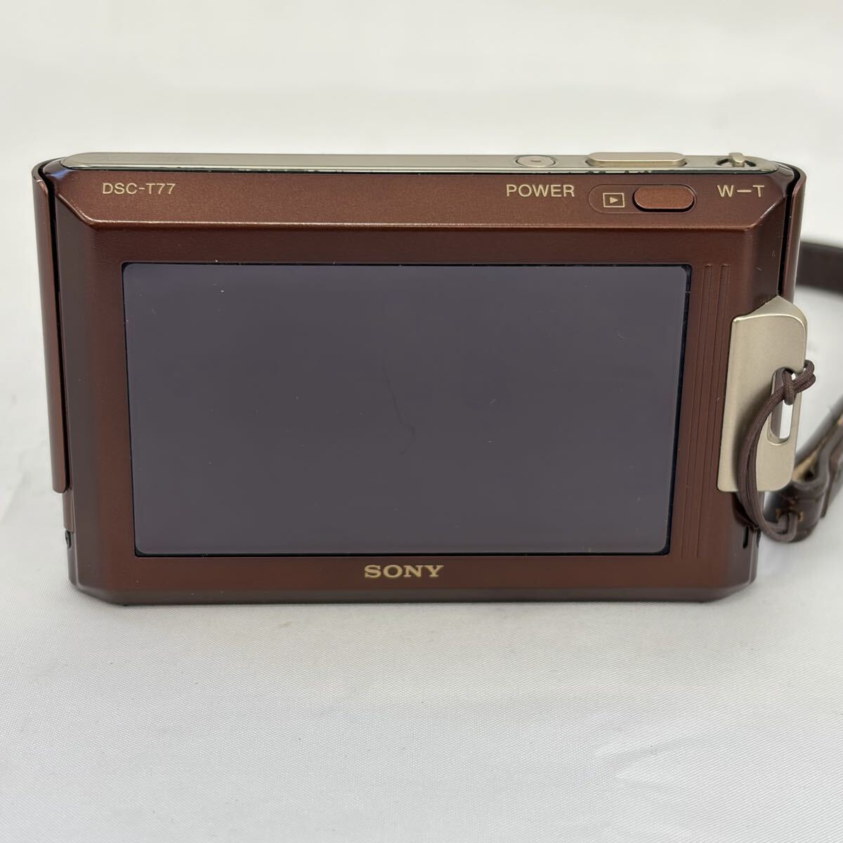 【1121M5】SONY ソニー Cyber-shot DSC-T77 ブラウン コンパクトデジタルカメラ デジカメ コンデジ 動作未確認 現状品 0002_画像3