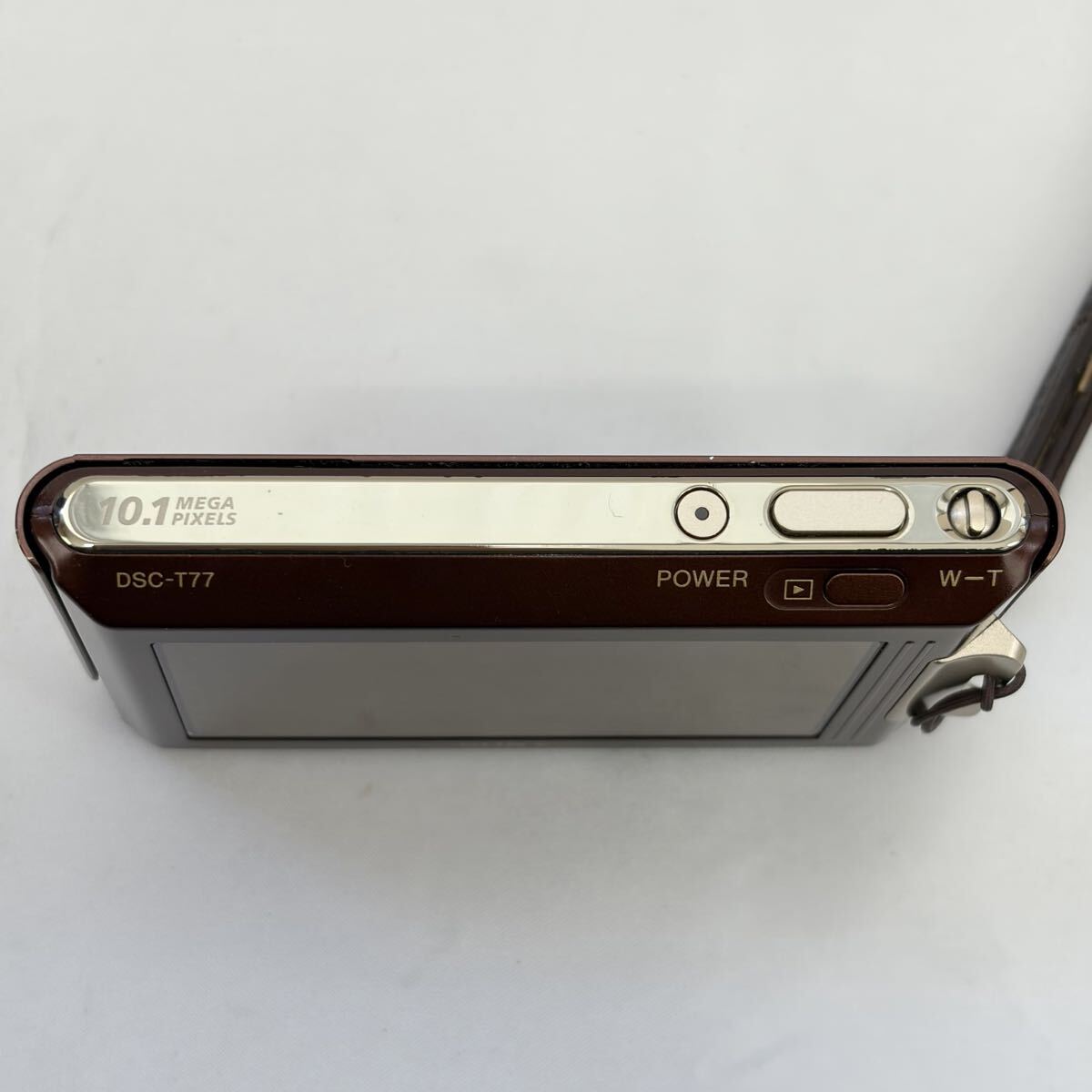 【1121M5】SONY ソニー Cyber-shot DSC-T77 ブラウン コンパクトデジタルカメラ デジカメ コンデジ 動作未確認 現状品 0002_画像4
