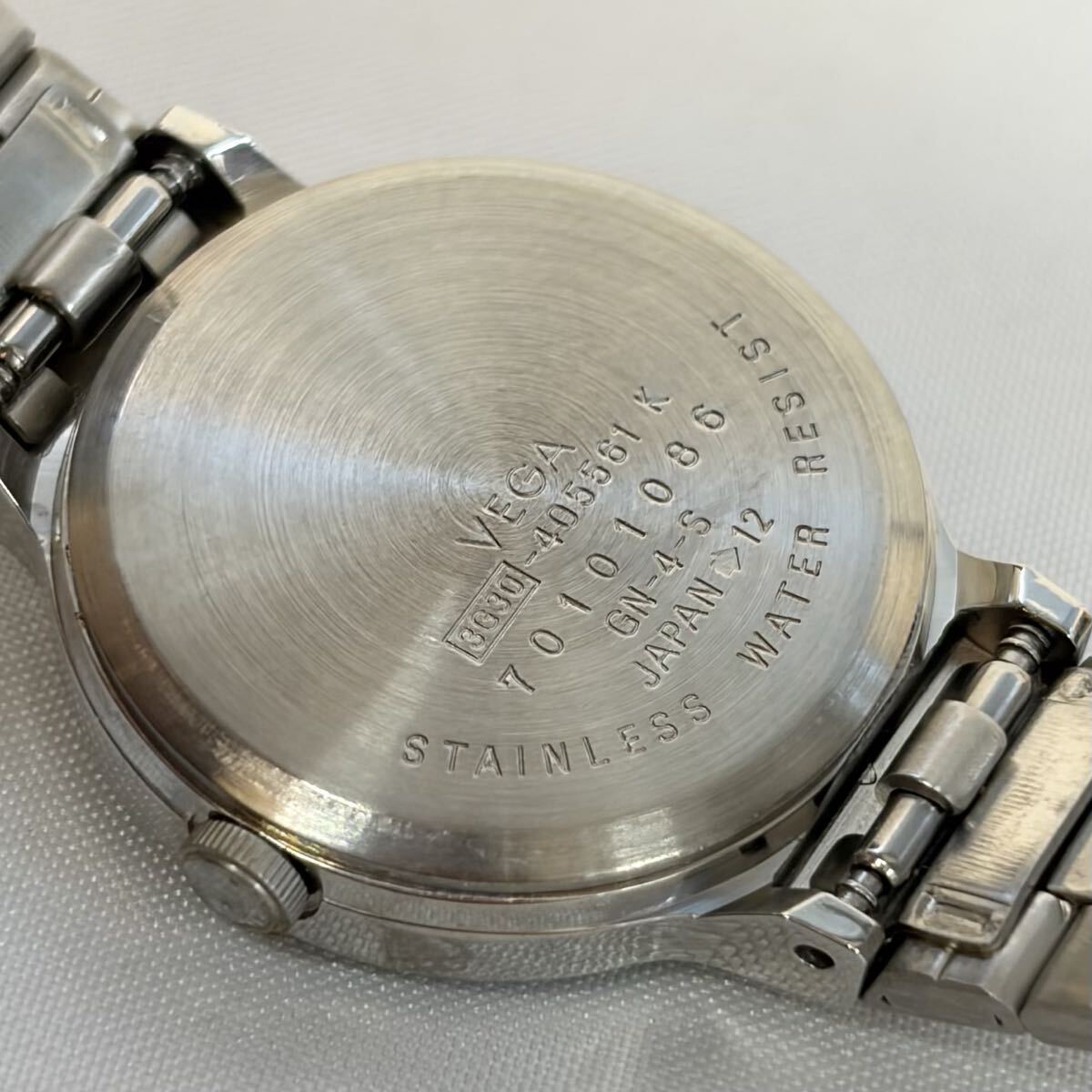 【1121M24】CITIZEN シチズン ベガ ジャンクション QZ イエロー文字盤 3030-405561 レディース腕時計 不動品_画像3