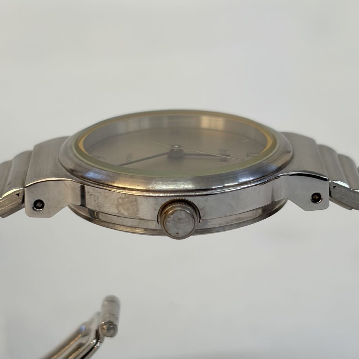 【1121M24】CITIZEN シチズン ベガ ジャンクション QZ イエロー文字盤 3030-405561 レディース腕時計 不動品_画像4