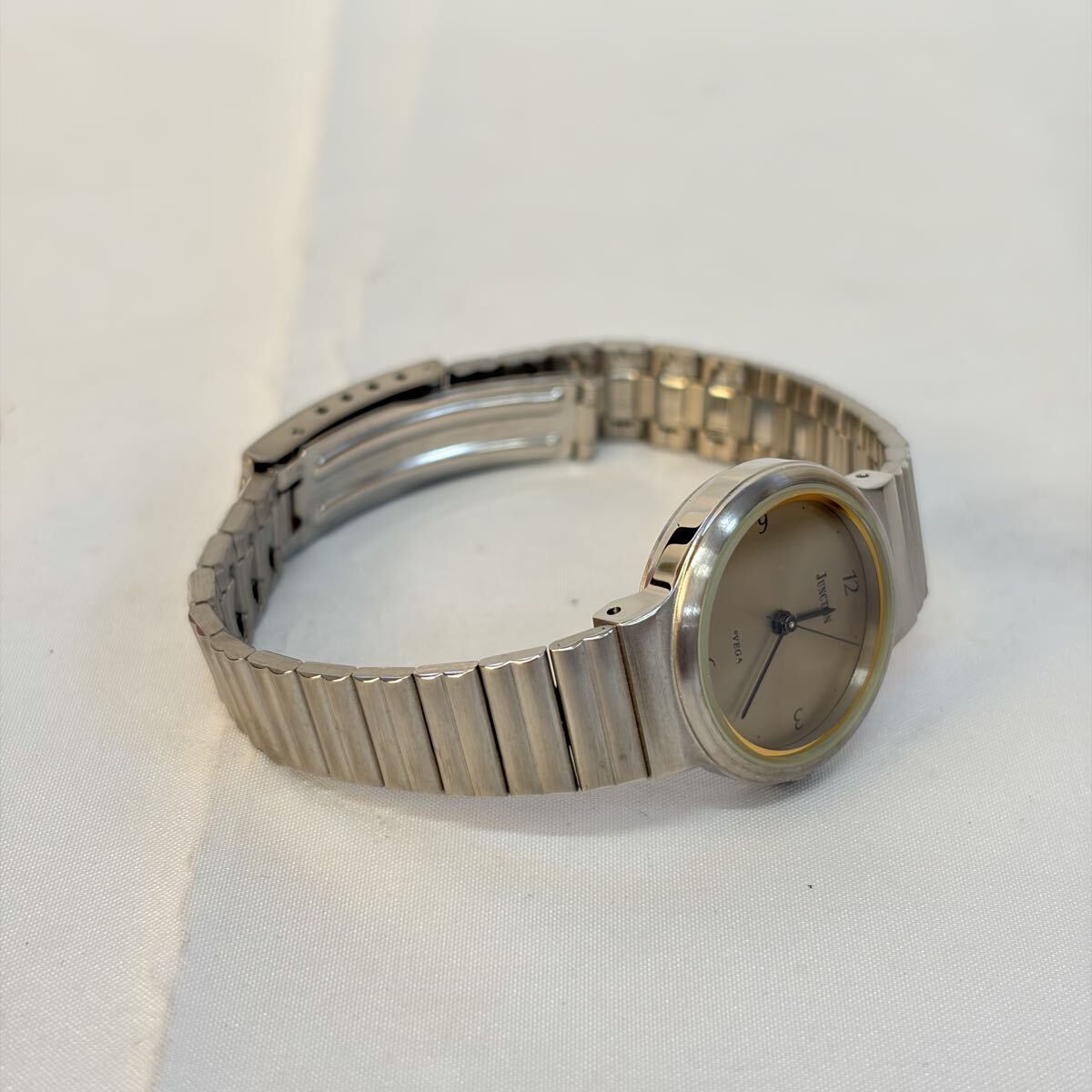 【1121M24】CITIZEN シチズン ベガ ジャンクション QZ イエロー文字盤 3030-405561 レディース腕時計 不動品_画像6