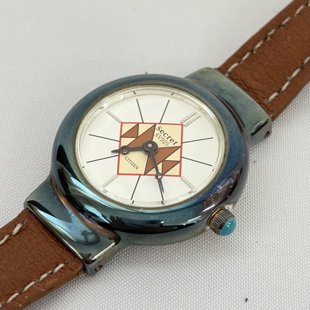【1121M34】Secret SV 925 CITIZEN シチズン シルバー刻印 腕時計 時計 不動品 ※ややベタつきあり_画像1