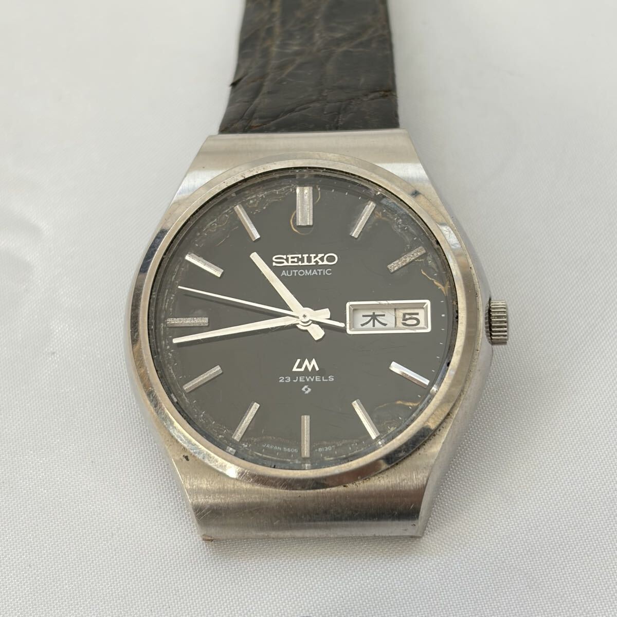 【1122M2】SEIKO セイコー ロードマチック 5606-8090 23石 自動巻 腕時計 時計 稼働_画像2