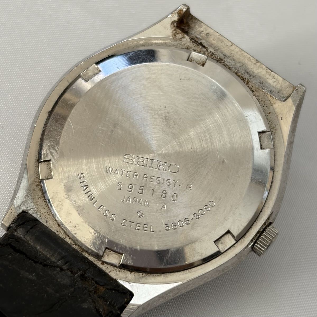 【1122M2】SEIKO セイコー ロードマチック 5606-8090 23石 自動巻 腕時計 時計 稼働_画像4