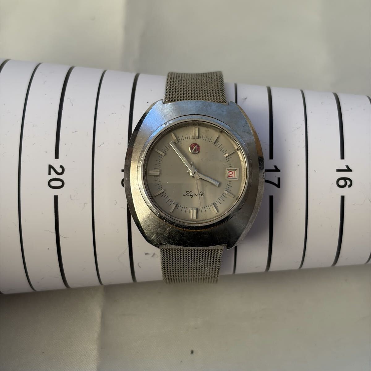 【1122M9】RADO ラドー KAPELL 腕時計 WATER SEALED 自動巻き デイト オートマチック ラドー カペル 稼働_画像9