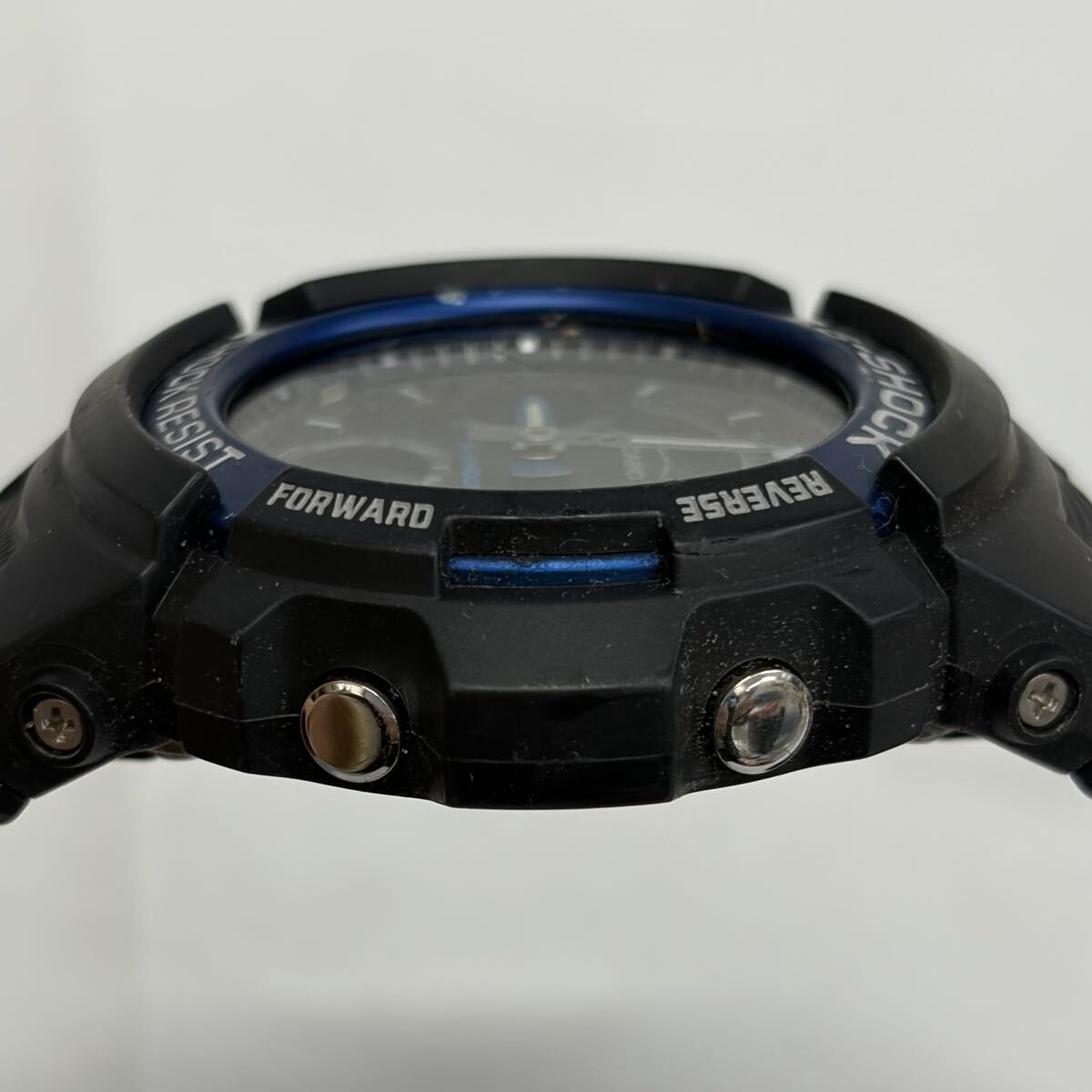【1122M21】CASIO カシオ G-SHOCK ジーショック AW-591 黒文字盤 メンズ クォーツ 腕時計 不動品_画像3