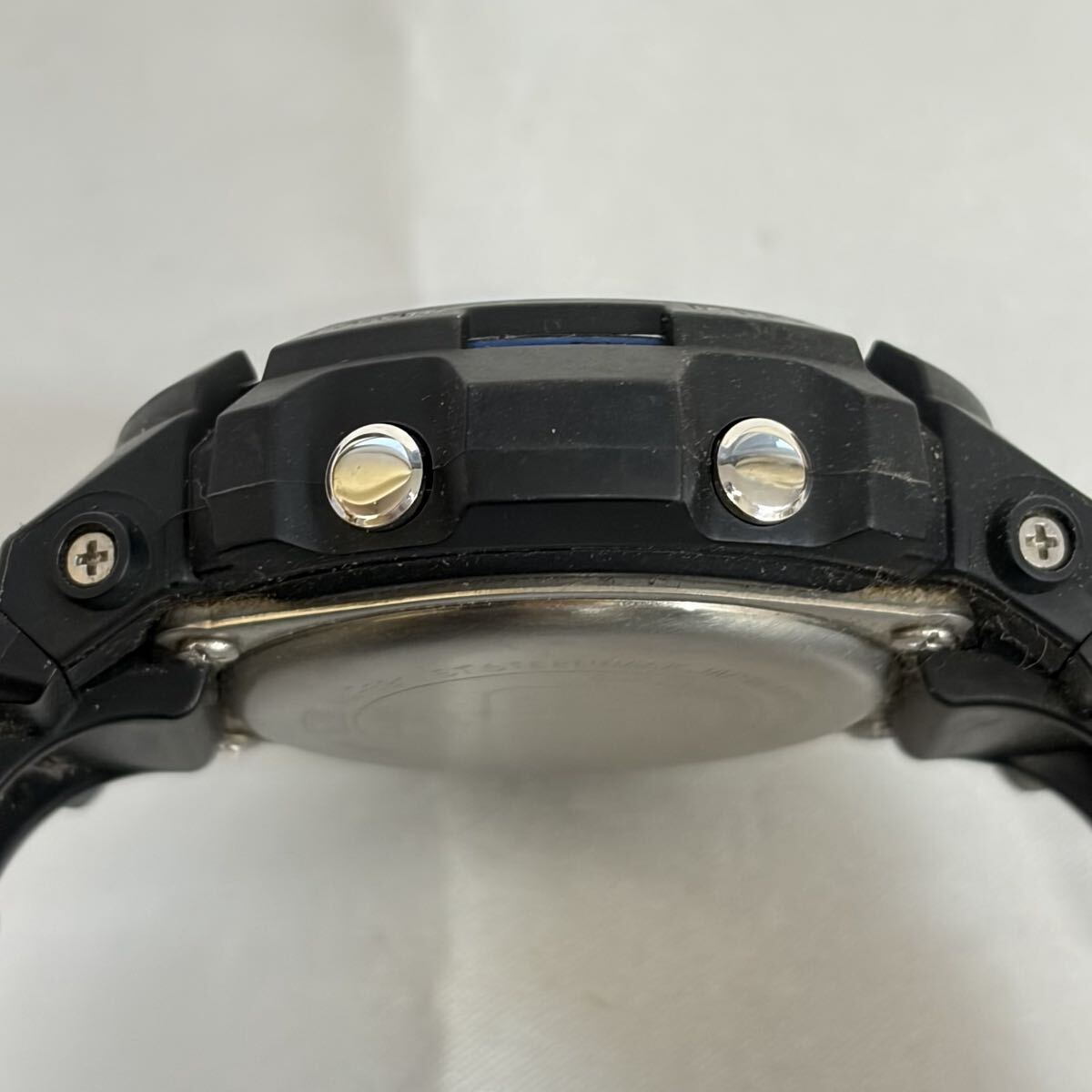 【1122M21】CASIO カシオ G-SHOCK ジーショック AW-591 黒文字盤 メンズ クォーツ 腕時計 不動品_画像4