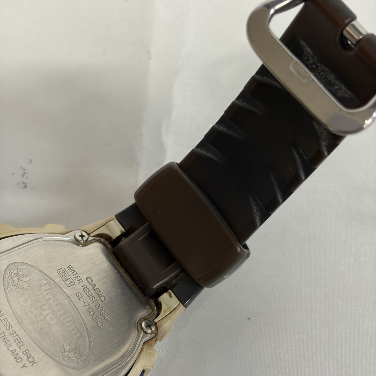 【1122M23】CASIO カシオ G-SHOCK ジーショック GL-7500HD メンズ クォーツ 腕時計 不動品_画像7