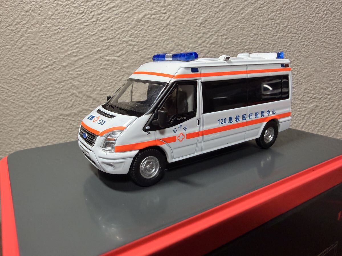 1/64 GCD China полиция машина Special . машина машина скорой помощи миникар 4 шт. комплект 