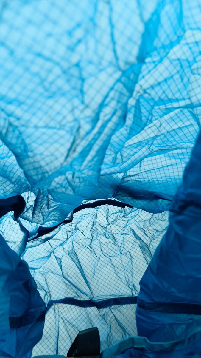 未使用紙タグ処分/モンベルmont-bell/U.L.MONO バッグ L/1123780/PEターコイズ/高36×幅40×奥13cm/容量19L/重さ49g折畳みトートエコバッグ_画像7