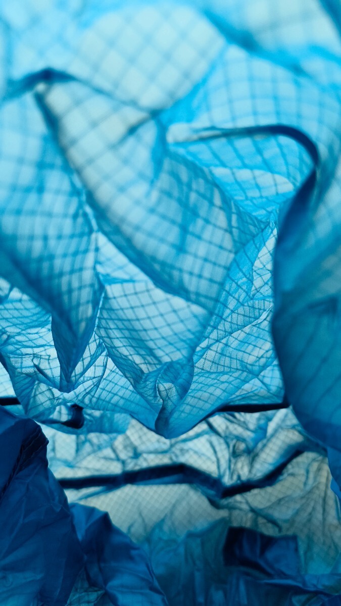 未使用紙タグ処分/モンベルmont-bell/U.L.MONO バッグ L/1123780/PEターコイズ/高36×幅40×奥13cm/容量19L/重さ49g折畳みトートエコバッグ_画像8