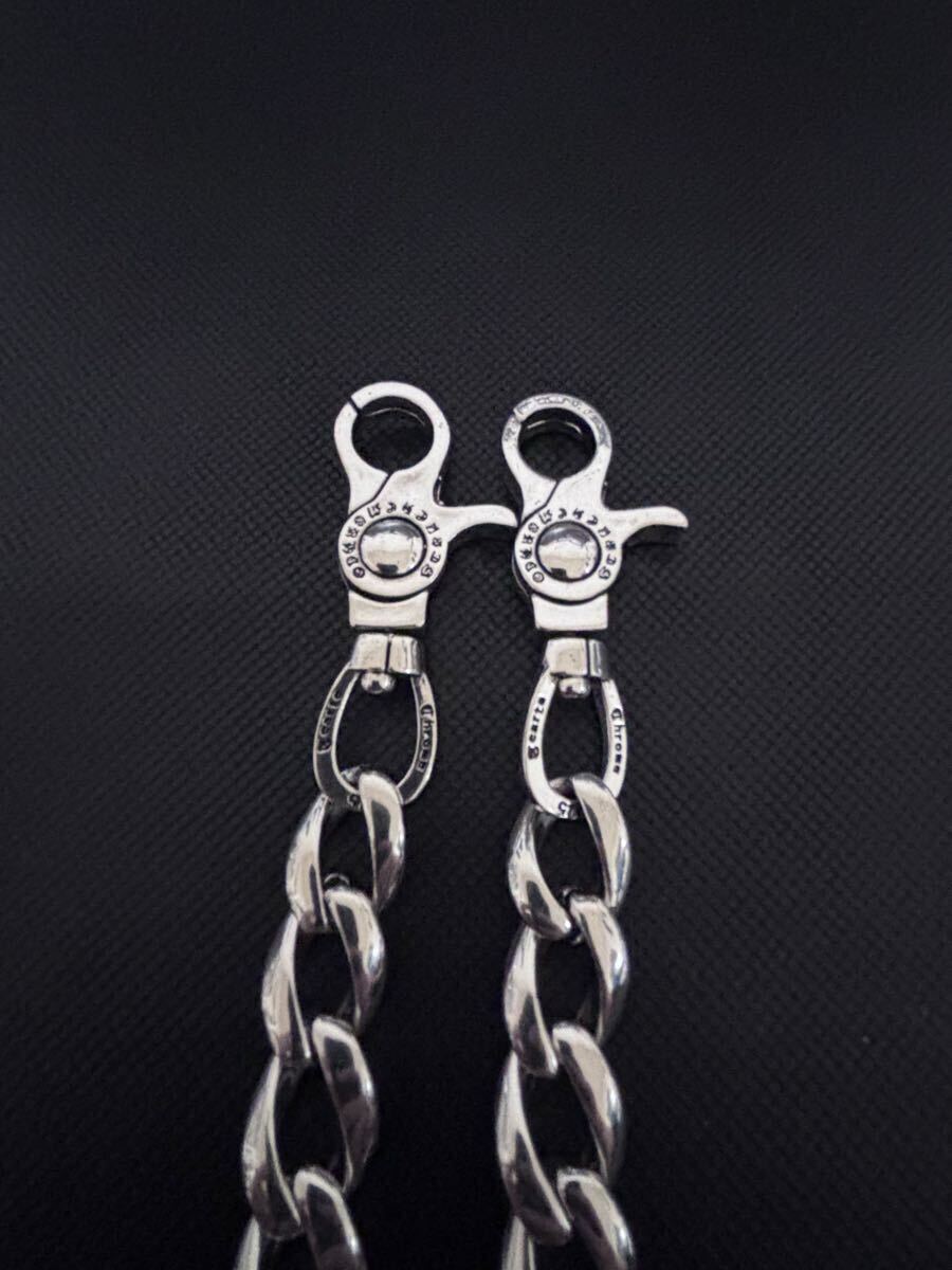 ウォレットチェーン クラシックチェーン ファンシー シルバー925 刻印_画像5