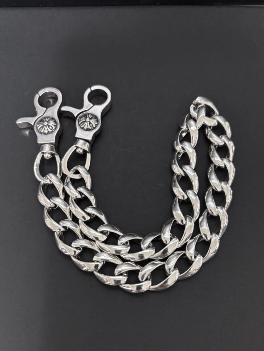 ウォレットチェーン クラシックチェーン ファンシー シルバー925 刻印_画像8