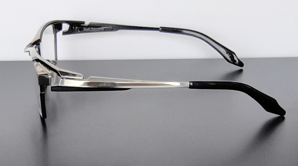新型 マサキマツシマ Masaki Matsushima MF-1313 ③ブラック・シルバー 58 フルリム 日本製 ケース付き 新品_画像8