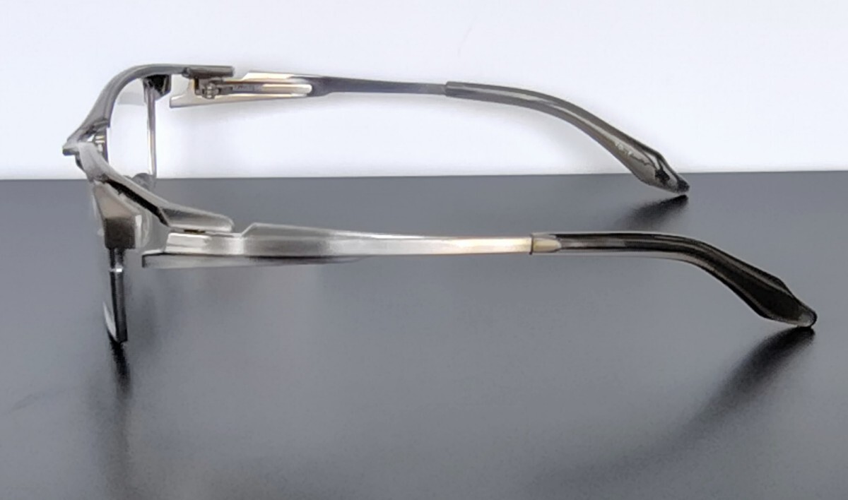 新型 マサキマツシマ Masaki Matsushima MF-1313 ②ヘアライングレー 58 フルリム 日本製 ケース付き 新品_画像8