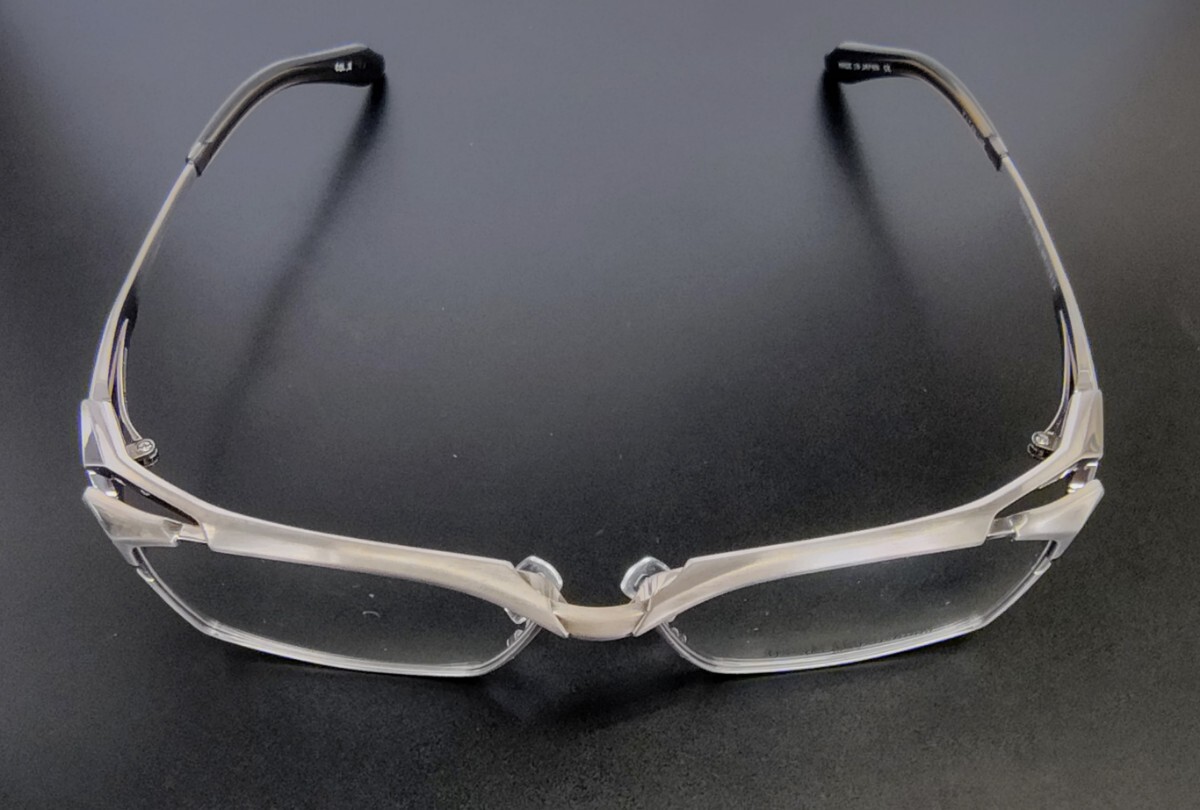 新型 マサキマツシマ Masaki Matsushima MF-1313 ②ヘアライングレー 58 フルリム 日本製 ケース付き 新品_画像9