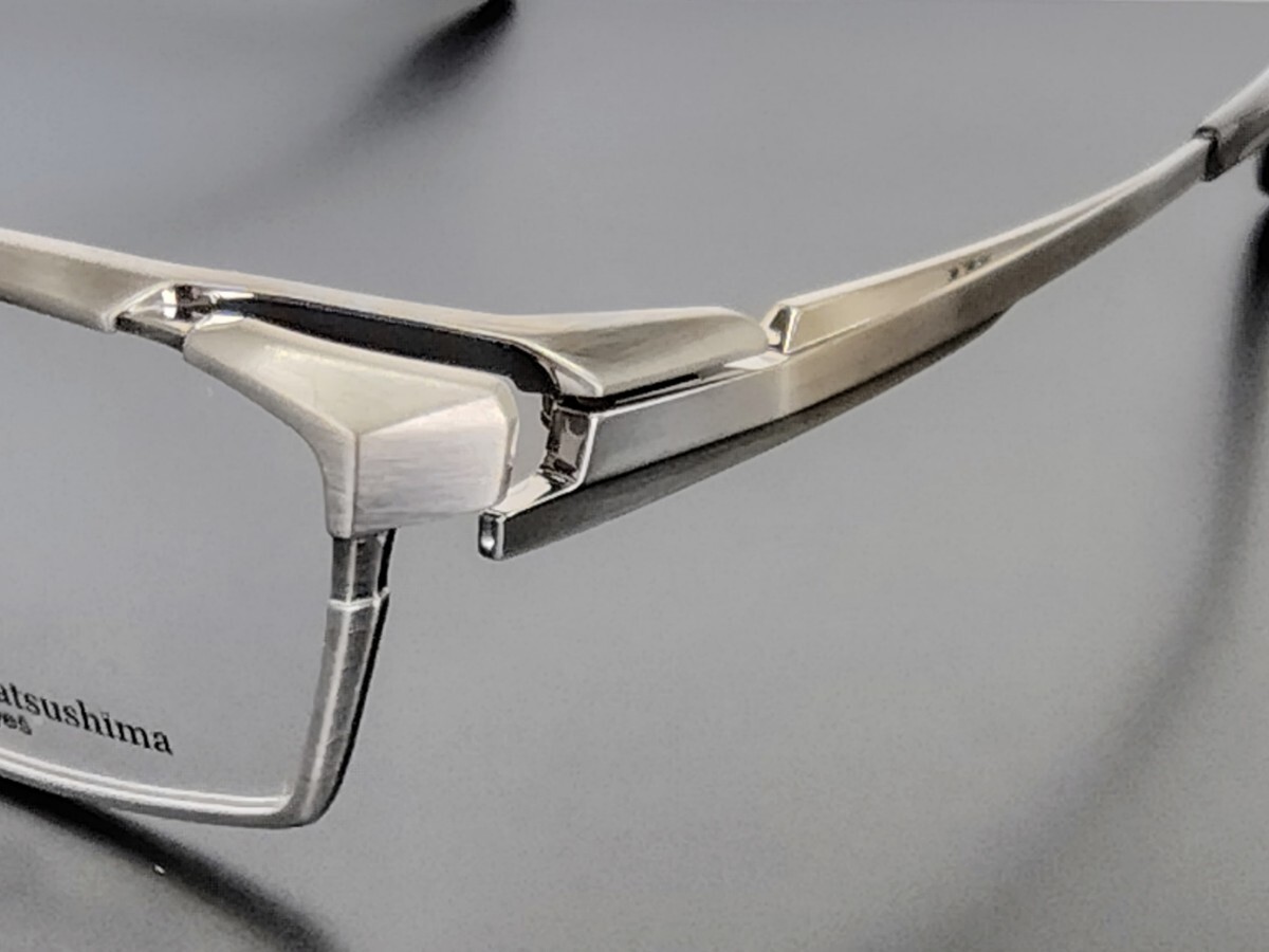 新型 マサキマツシマ Masaki Matsushima MF-1313 ②ヘアライングレー 58 フルリム 日本製 ケース付き 新品_画像5